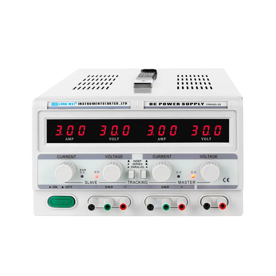 Dual Channel Linear Power Supply 30V 5A - Longwei TPR-3005-2D Lineare Doppio DC 30V