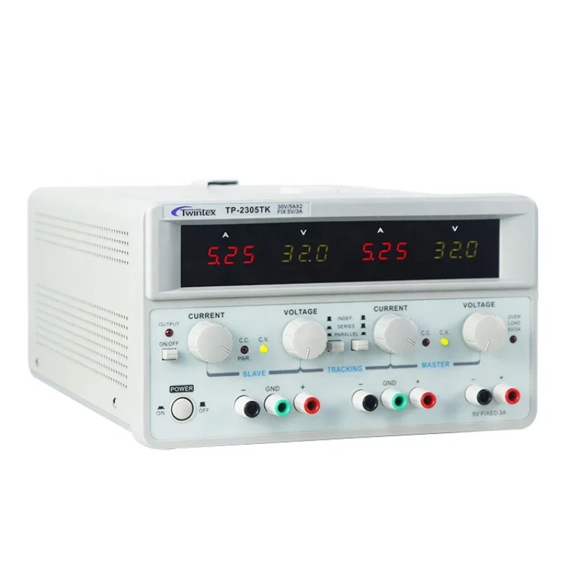 Dual Channel Linear Power Supply 30V 5A - TP-2305E Alimentatore DC da Laboratorio Regolabile