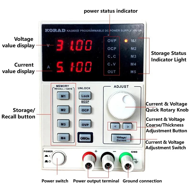 Alimentatore DC Lineare Regola - Programmable Dc Power Supply 60V 10A recensione e prezzo